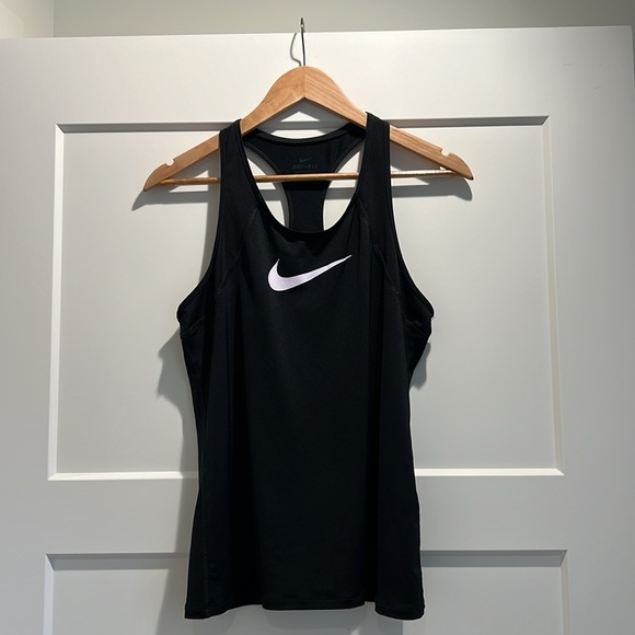 Nike Dri-Fit Racerback Tank in Black Size Medium - Picture 6 of 8